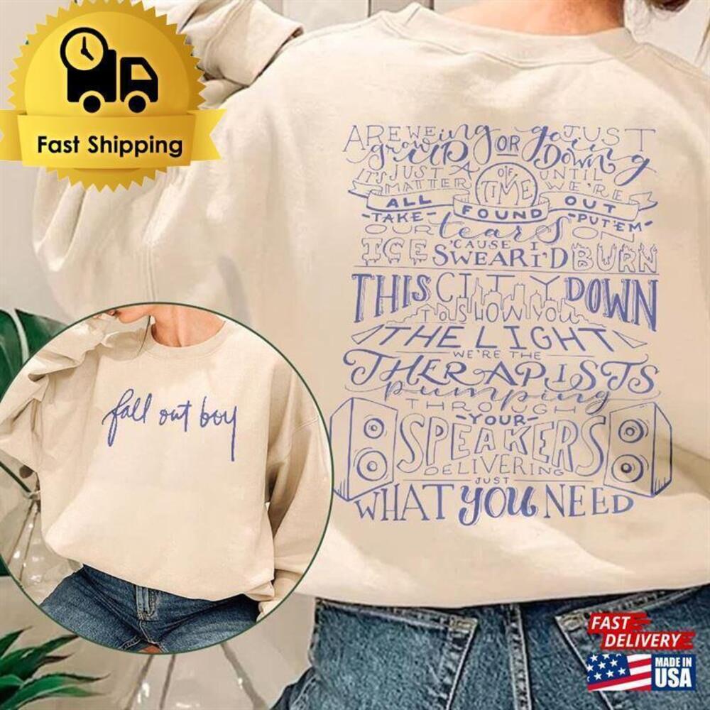 Fall Out Boy Sophomore Slump Shirt Album Unisex 1 2 Sided